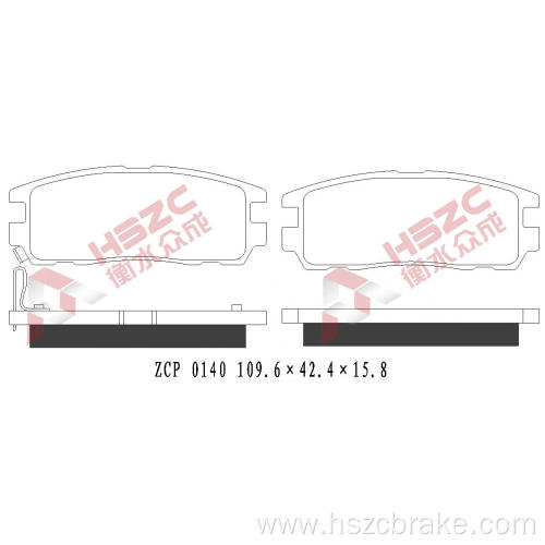 FMSI D580 car ceramic brake pad for Haval